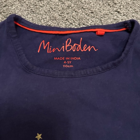 Mini Boden Santa and Reindeer Flying Dress Sz 4-5 - Picture 6 of 6